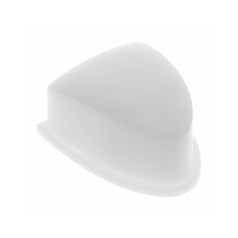 1 pcs : 1V16 - CAP TACT TRIANGULAR FROSTD WHITE
