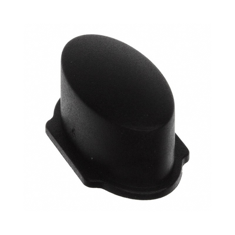 1 pcs : 1WD09 - CAP TACTILE OVAL BLACK