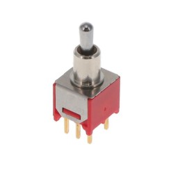 1 pcs : 200MDP3T2B2M2RE - SWITCH TOGGLE DPDT 0.4VA 20V