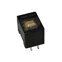 1 pcs : 204-211STR - SWITCH SLIDE DIP DPST 0.05A 24V