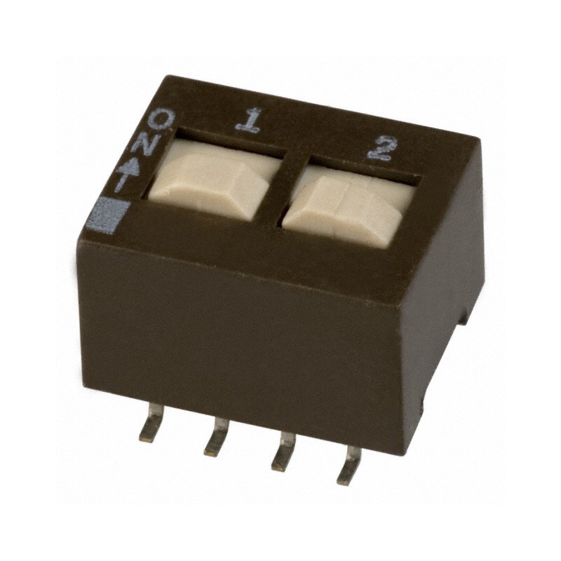 1 pcs : 204-212ST - SWITCH SLIDE DIP DPST 0.05A 24V