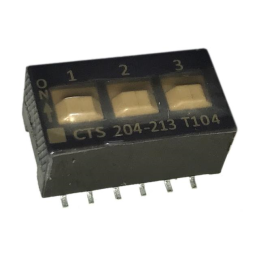 1 pcs : 204-213ST - SWITCH SLIDE DIP DPST 0.05A 24V