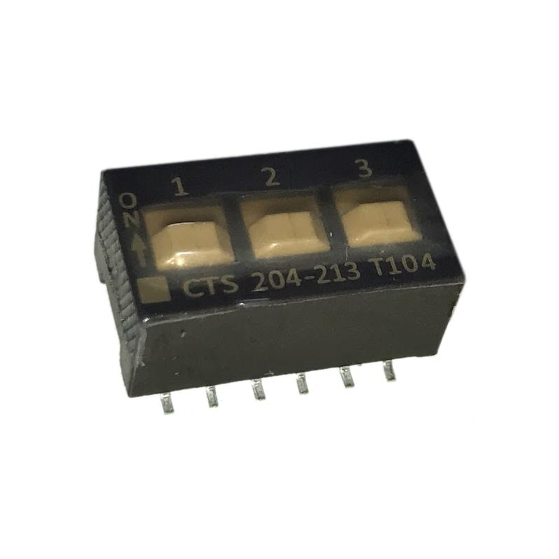 1 pcs : 204-213ST - SWITCH SLIDE DIP DPST 0.05A 24V