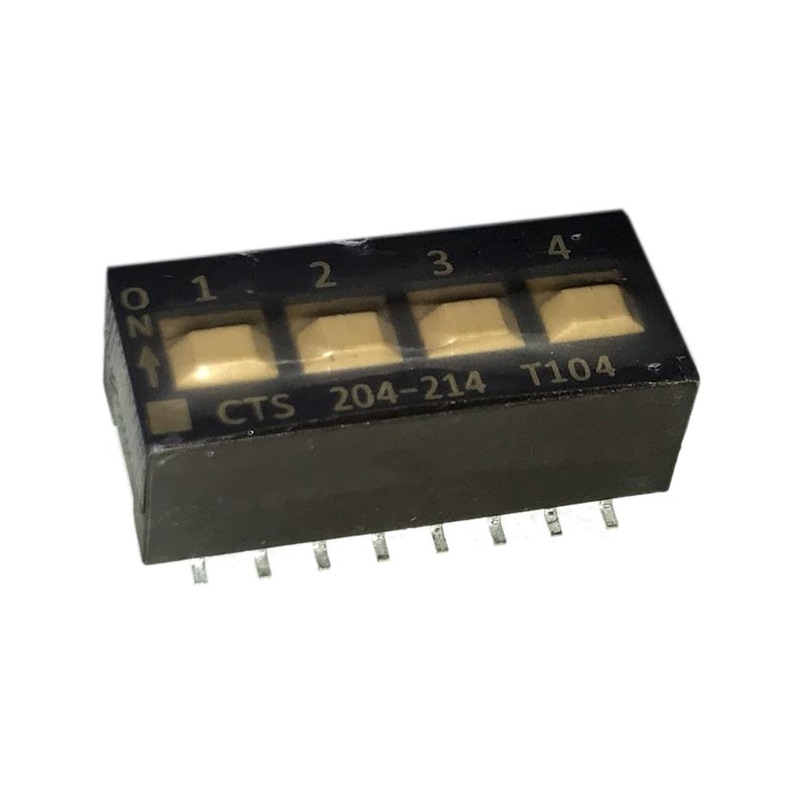 1 pcs : 204-214ST - SWITCH SLIDE DIP DPST 0.05A 24V