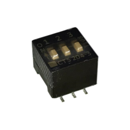 1 pcs : 204-3ST - SWITCH SLIDE DIP SPST 0.05A 24V