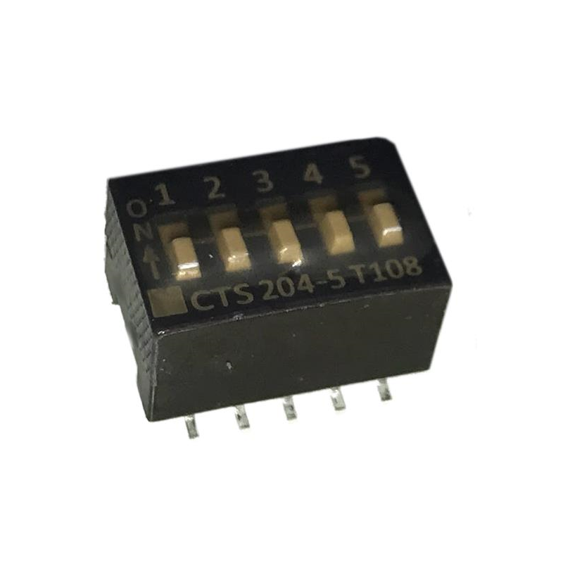 1 pcs : 204-5ST - SWITCH SLIDE DIP SPST 0.05A 24V