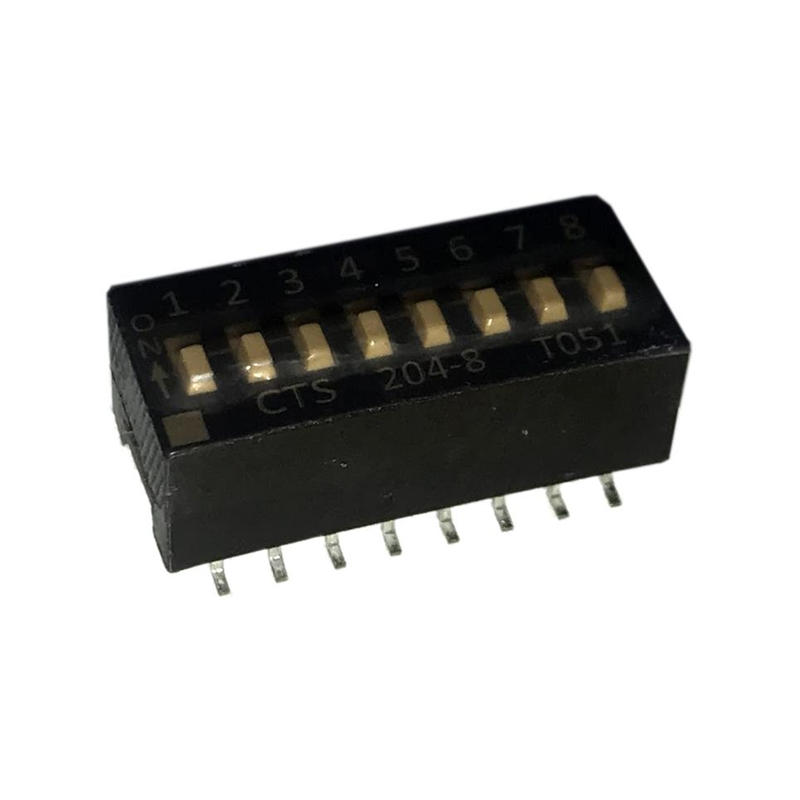 1 pcs : 204-8ST - SWITCH SLIDE DIP SPST 0.05A 24V