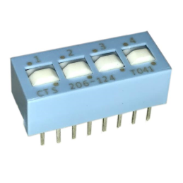 1 pcs : 206-124 - SWITCH SLIDE DIP SPDT 0.05A 24V