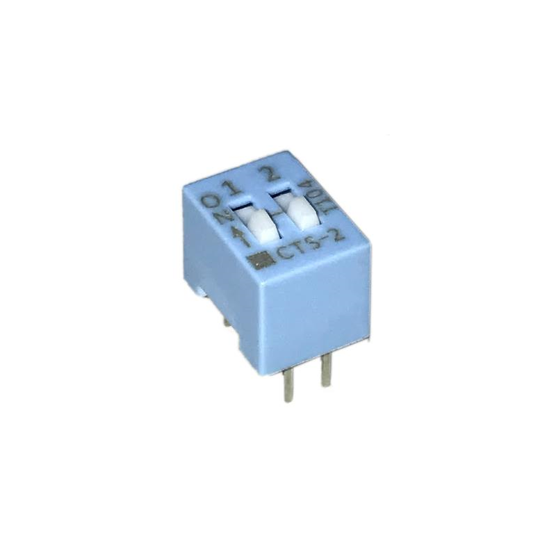 1 pcs : 206-2 - SWITCH SLIDE DIP SPST 0.05A 24V