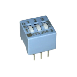 1 pcs : 206-3 - SWITCH SLIDE DIP SPST 0.05A 24V