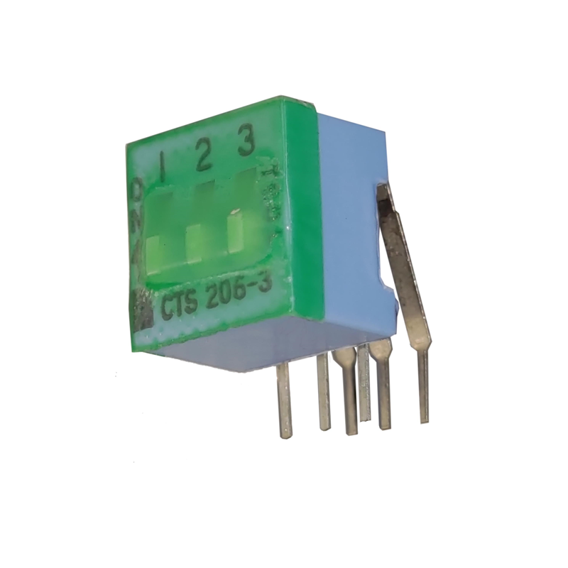 1 pcs : 206-3RAST - SWITCH SLIDE DIP SPST 0.05A 24V