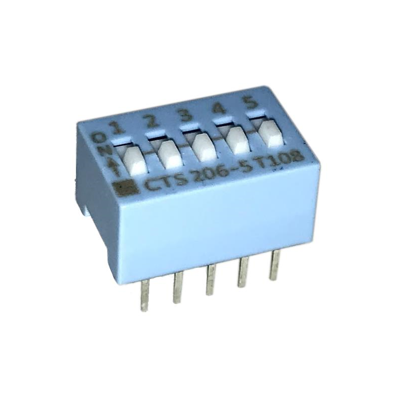 1 pcs : 206-5 - SWITCH SLIDE DIP SPST 0.05A 24V