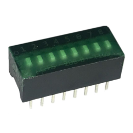 1 pcs : 208-8ST - SWITCH SLIDE DIP SPST 0.05A 24V