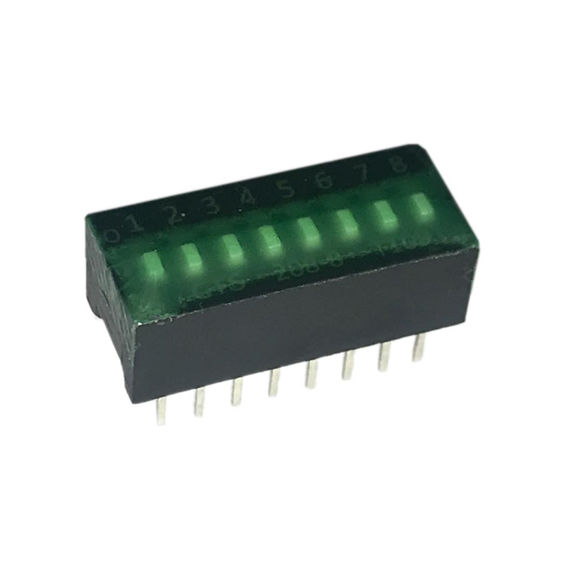 1 pcs : 208-8ST - SWITCH SLIDE DIP SPST 0.05A 24V