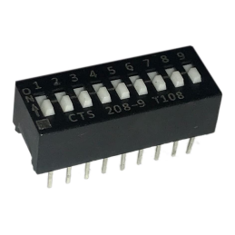 1 pcs : 208-9 - SWITCH SLIDE DIP SPST 0.05A 24V