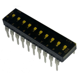 1 pcs : 209-10LPST - SWITCH SLIDE DIP SPST 0.1A 20V