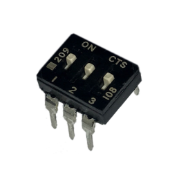 1 pcs : 209-3MS - SWITCH SLIDE DIP SPST 0.1A 20V