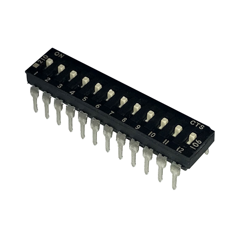 1 pcs : 210-12MS - SWITCH SLIDE DIP SPST 0.1A 20V