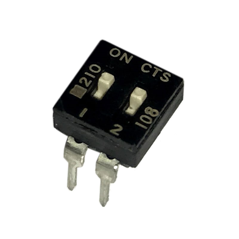 1 pcs : 210-2MS - SWITCH SLIDE DIP SPST 0.1A 20V