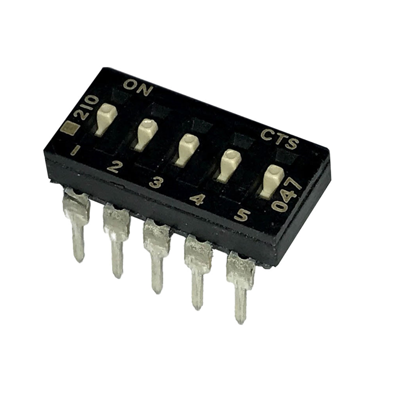 1 pcs : 210-5MS - SWITCH SLIDE DIP SPST 0.1A 20V