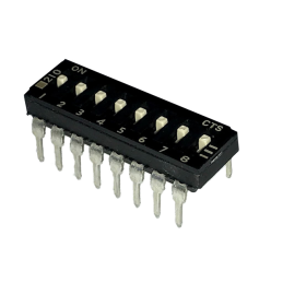 1 pcs : 210-8MS - SWITCH SLIDE DIP SPST 0.1A 20V