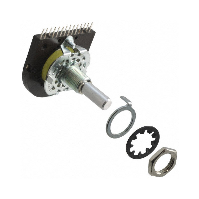 1 pcs : 212P0111S332RA - SWITCH ROTARY 11POS 750MA 125V