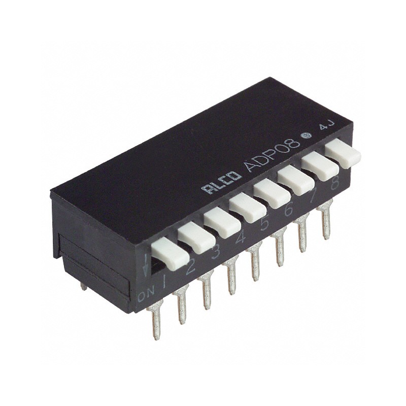 1 pcs : 2-1571999-6 - SWITCH PIANO DIP SPST 0.025A 24V