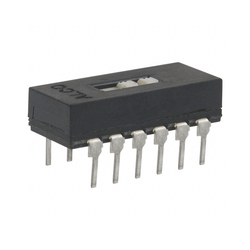 1 pcs : 2-1825011-2 - SWITCH SLIDE 4PDT 0.4VA 20V