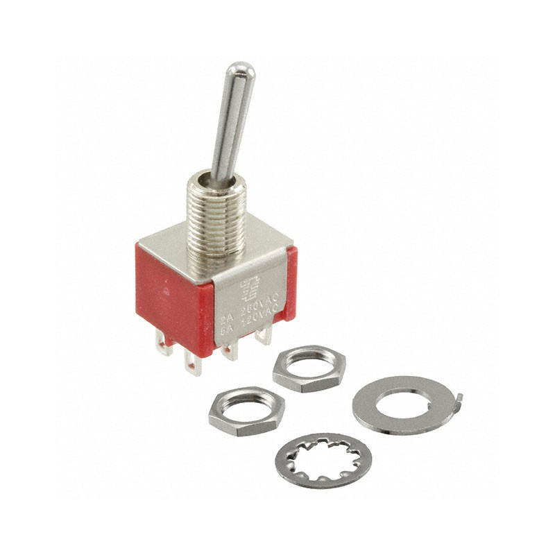 1 pcs : 2-1825138-0 - SWITCH TOGGLE DPDT 5A 120V