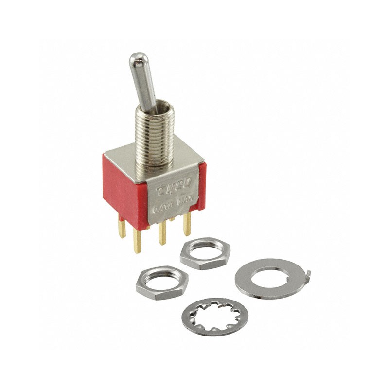 1 pcs : 2-1825138-4 - SWITCH TOGGLE DPDT 0.4VA 20V
