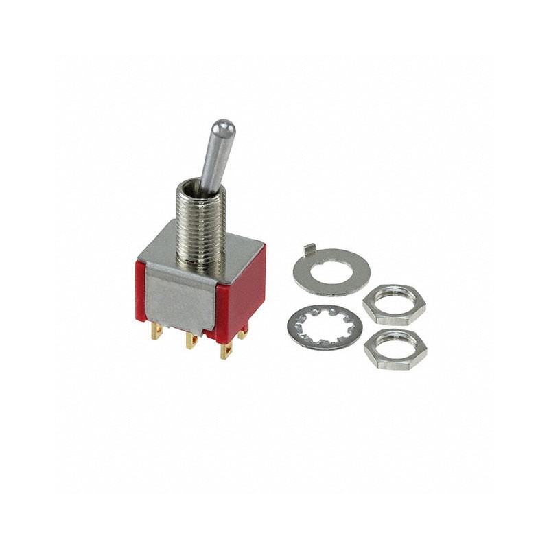1 pcs : 2-1825138-7 - SWITCH TOGGLE DPDT 0.4VA 20V