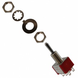 1 pcs : 2-1825139-4 - SWITCH TOGGLE DPDT 5A 120V