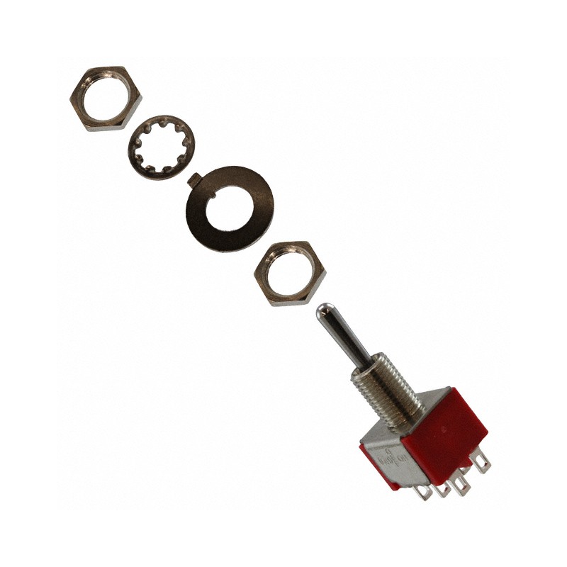 1 pcs : 2-1825139-4 - SWITCH TOGGLE DPDT 5A 120V