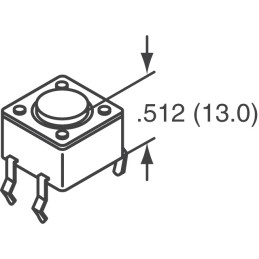 1 pcs : 2-1825910-7 - SWITCH TACTILE SPST-NO 0.05A 24V