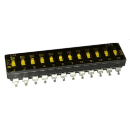 1 pcs : 219-12LPST - SWITCH SLIDE DIP SPST 0.1A 20V