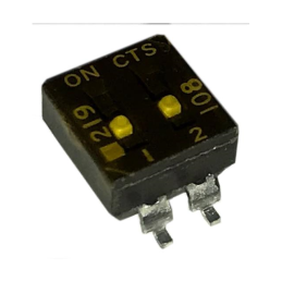 1 pcs : 219-2LPSTRF - SWITCH SLIDE DIP SPST 0.1A 20V