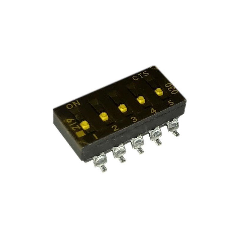 1 pcs : 219-5LPSTRF - SWITCH SLIDE DIP SPST 0.1A 20V