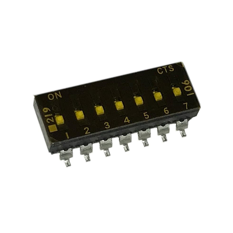 1 pcs : 219-7LPSTRF - SWITCH SLIDE DIP SPST 0.1A 20V