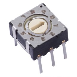 1 pcs : 220ADA10 - SWITCH ROTARY DIP BCD 0.1A 50V