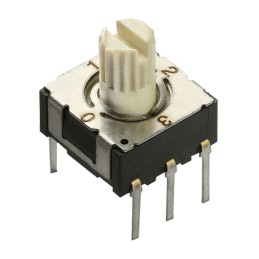 1 pcs : 220ADC04 - SWITCH ROTARY DIP SP4T 0.1A 50V