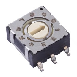1 pcs : 220AMA10R - SWITCH ROTARY DIP BCD 0.1A 50V