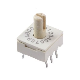 1 pcs : 221ADC16 - SWITCH ROTARY DIP HEX 0.1A 50V