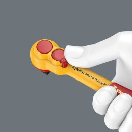 1 pcs - Wera 17-Piece Metric 3/8 in Standard Socket Set with Ratchet, 6 point, VDE/1000V