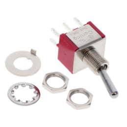 1 pcs : 2M1-DP1-T1-B3-M2QE - SWITCH TOGGLE DPDT 5A 125V