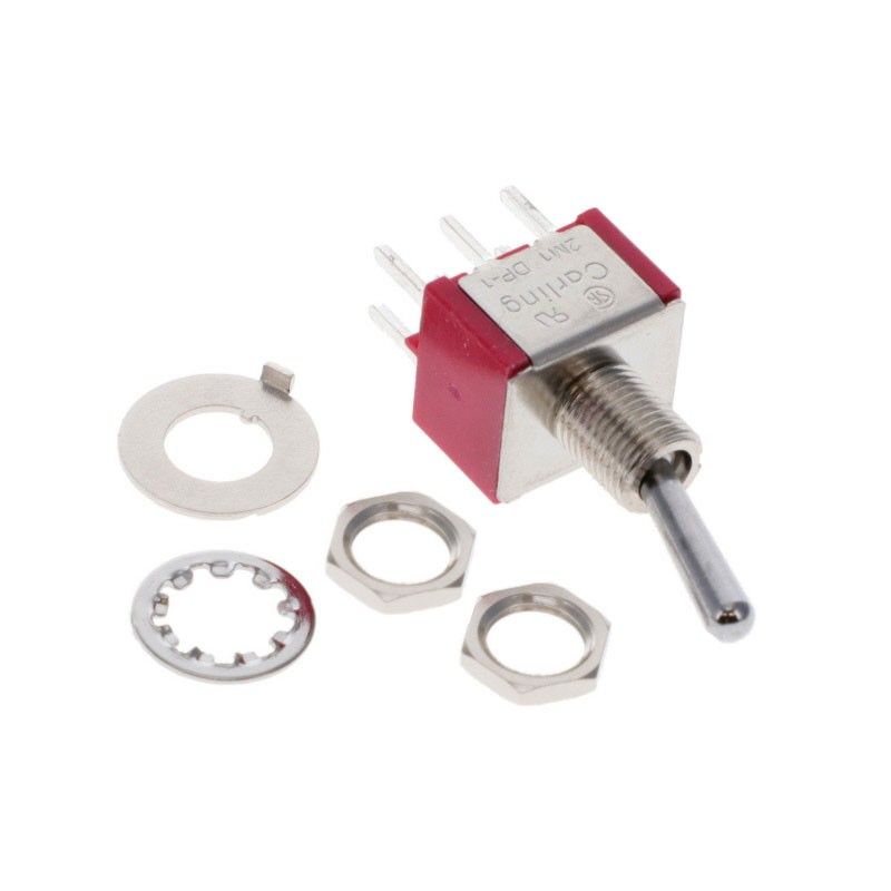 1 pcs : 2M1-DP1-T1-B3-M2QE - SWITCH TOGGLE DPDT 5A 125V