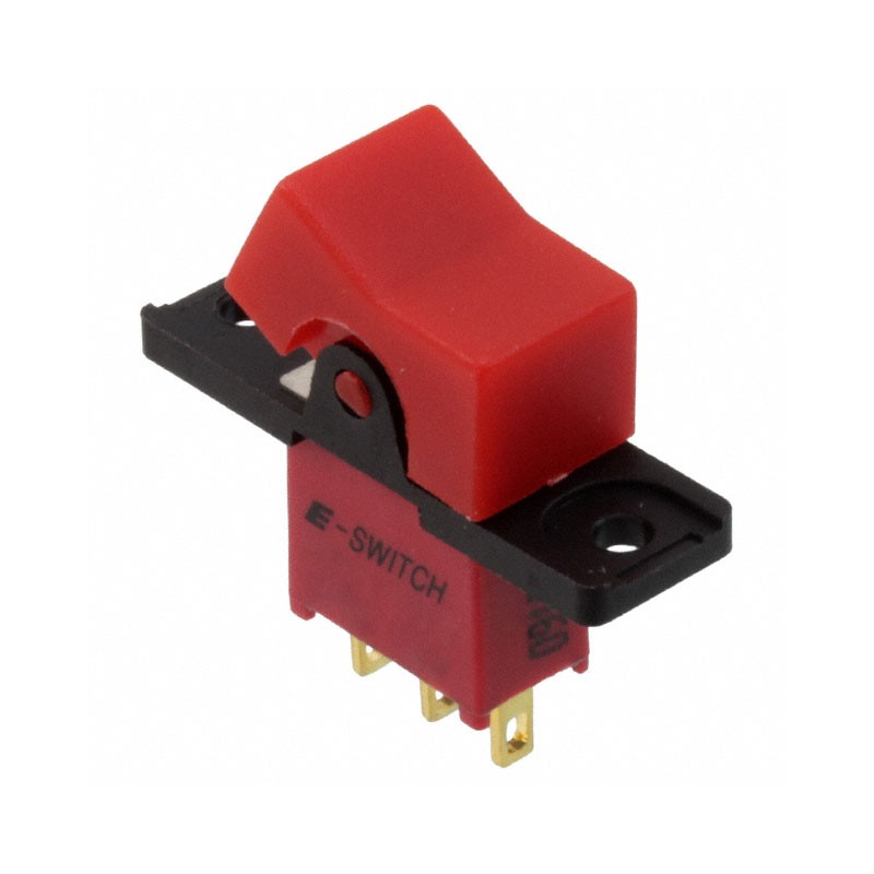 1 pcs : 300AWSP1R1REDM1RE - SWITCH ROCKER SPDT 0.4VA 20V