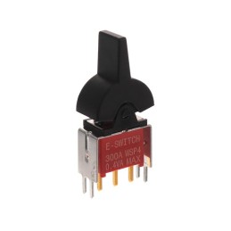 1 pcs : 300AWSP4J2BLKVS2RE - SWITCH ROCKER SPDT 0.4VA 20V
