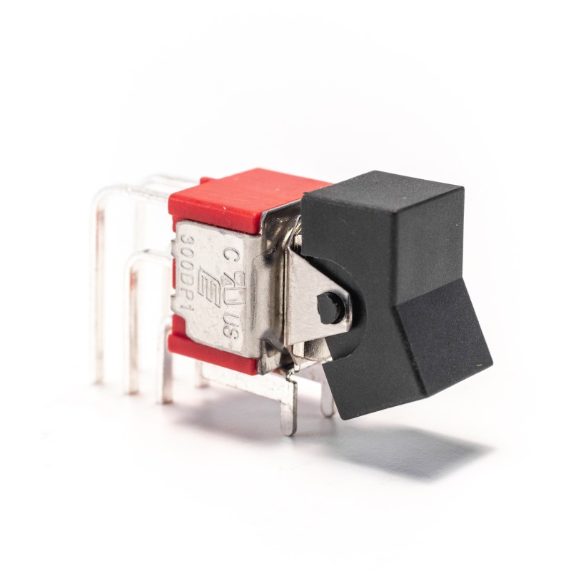 1 pcs : 300DP1J1BLKM7QEIO - SWITCH ROCKER DPDT 5A 120V