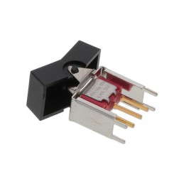 1 pcs : 300SP1J3BLKVS5RE - SWITCH ROCKER SPDT 0.4VA 20V