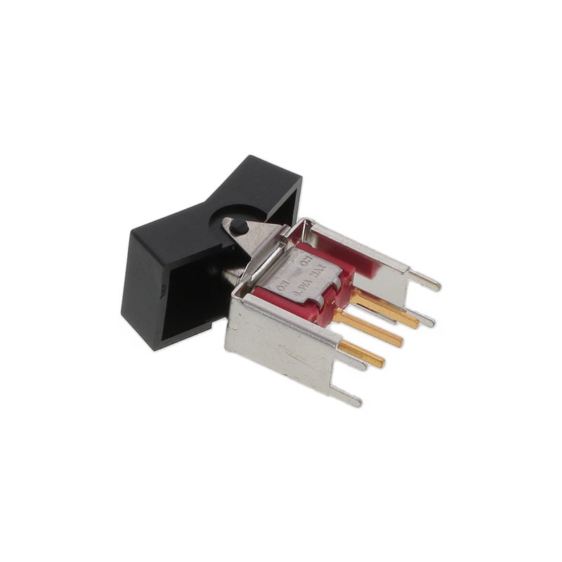 1 pcs : 300SP1J3BLKVS5RE - SWITCH ROCKER SPDT 0.4VA 20V